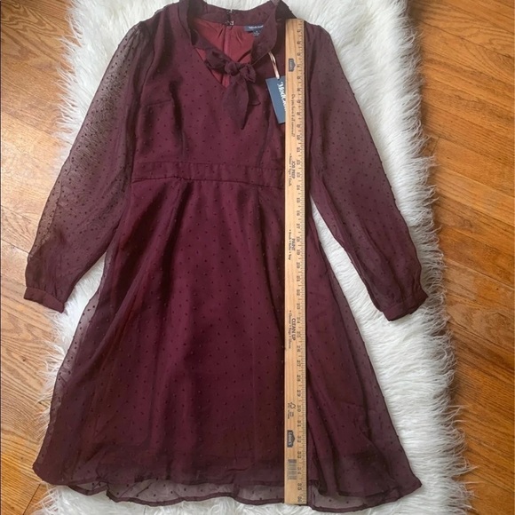 ModCloth apogee of elegance maroon dress - Picture 4 of 9